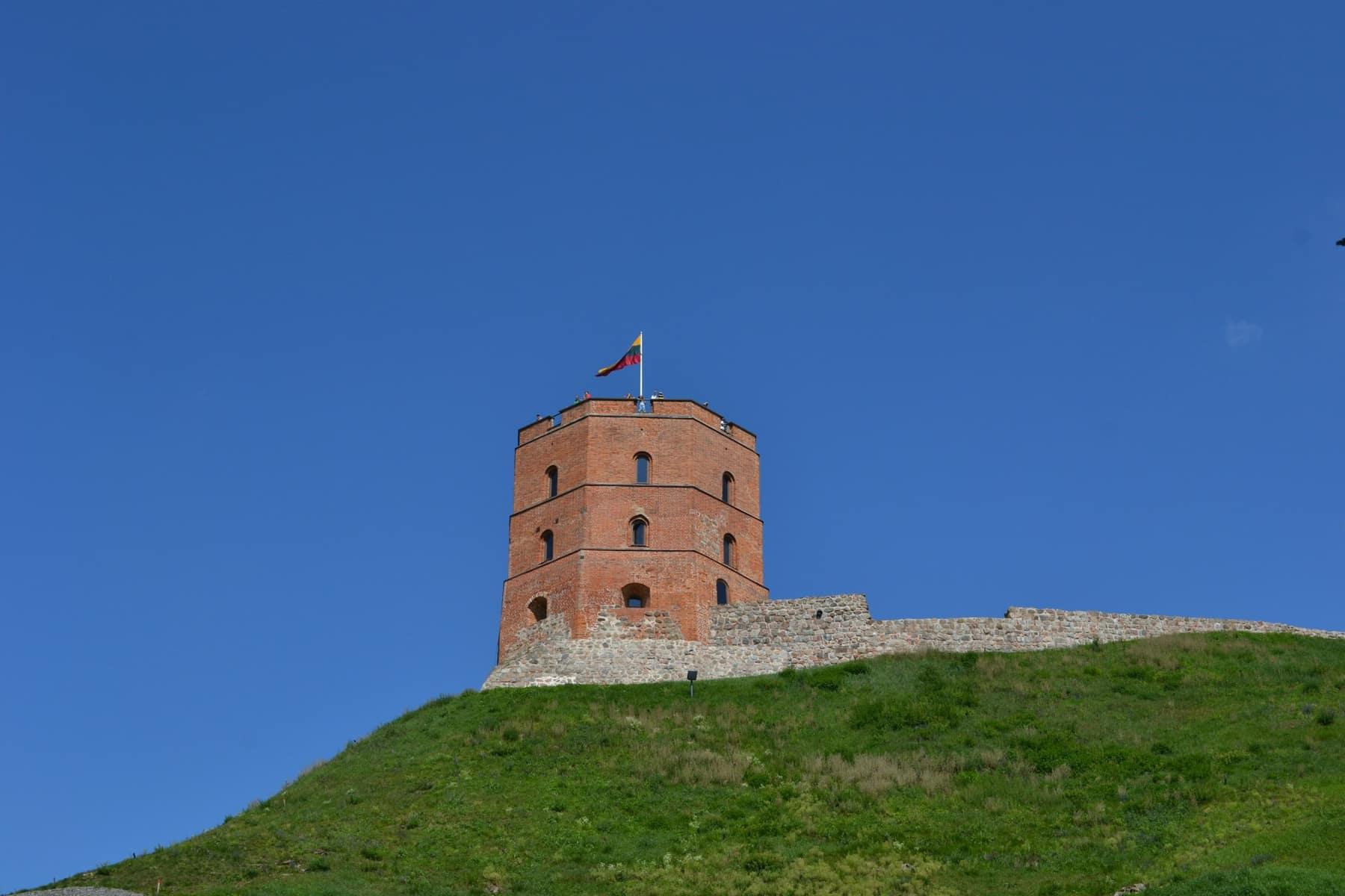 Gediminas Tower above Vilnius